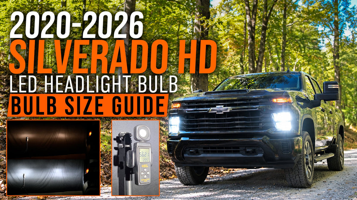 2020–2026 Chevy Silverado 2500HD & 3500HD Bulb Size Guide & LED Headlight Upgrade