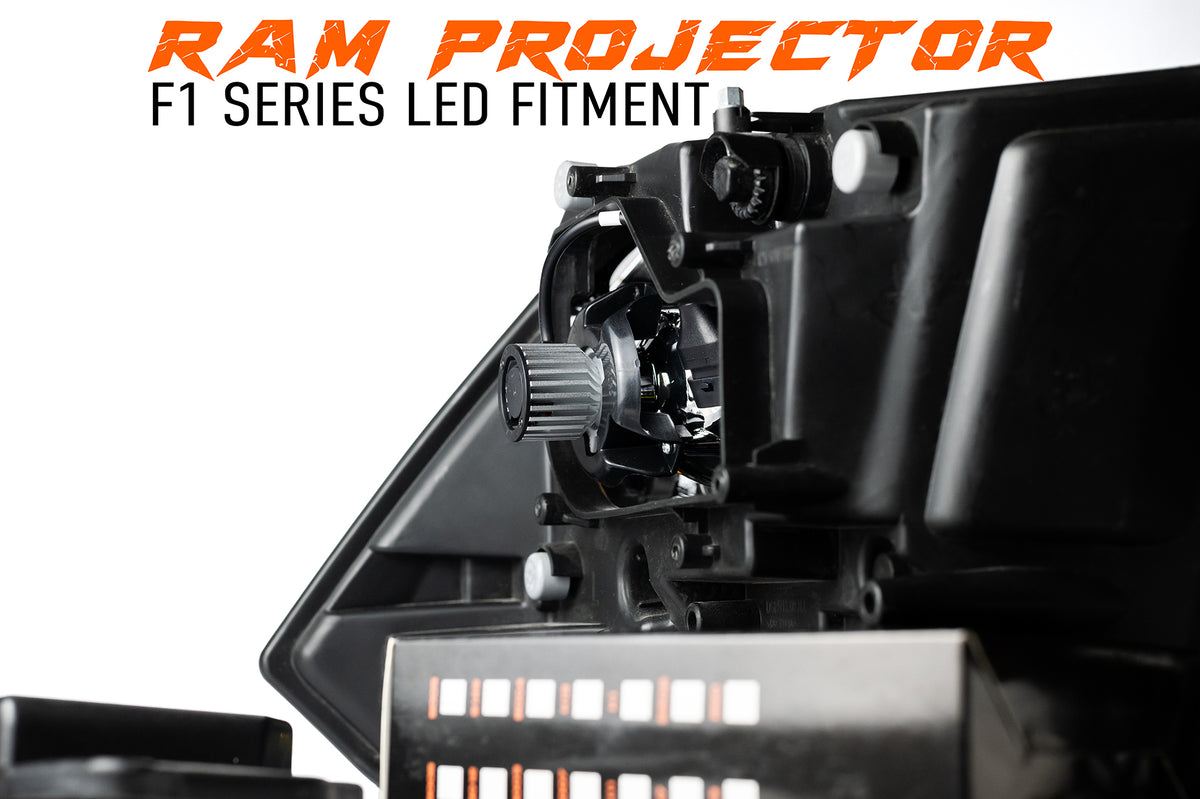 2013-2015 Ram Projector Low Beam LED Headlight Bulbs Kit W/ Decoders