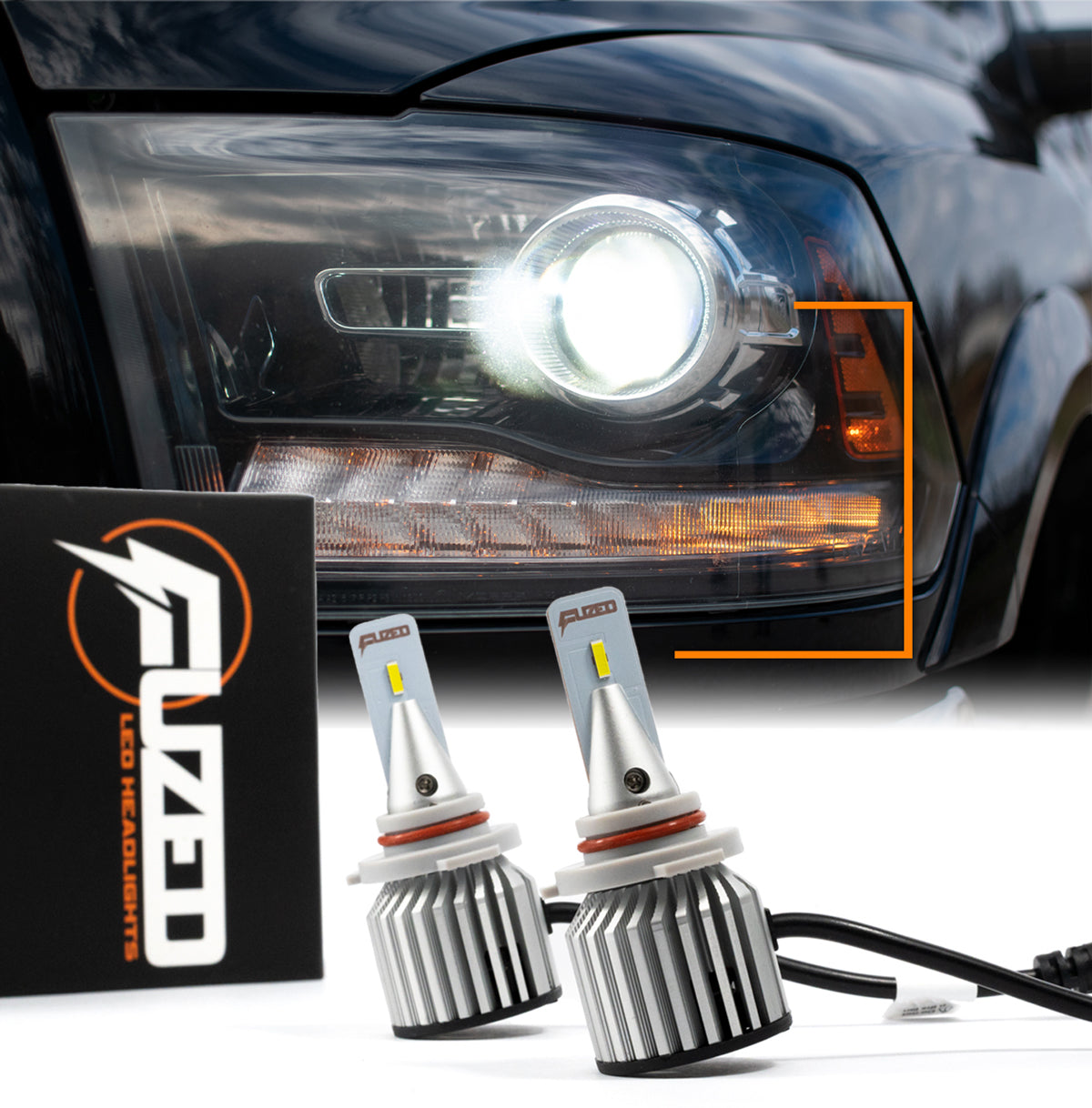 (Headlights - Projector Headlights) 7,000 LUMEN F1 Series LED Headlight Bulbs Kit 16-19