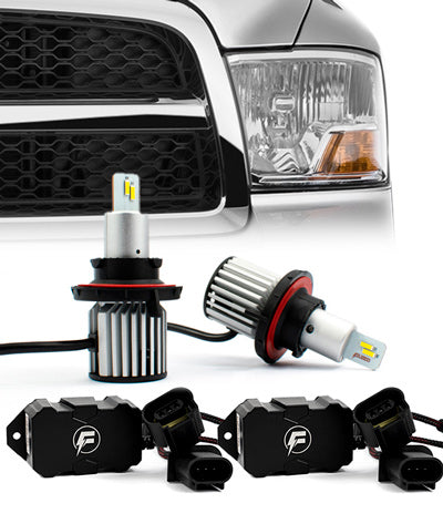 (High/Low Beam - Dual Reflector Headlights) F1 Series Headlight Bulbs Kit