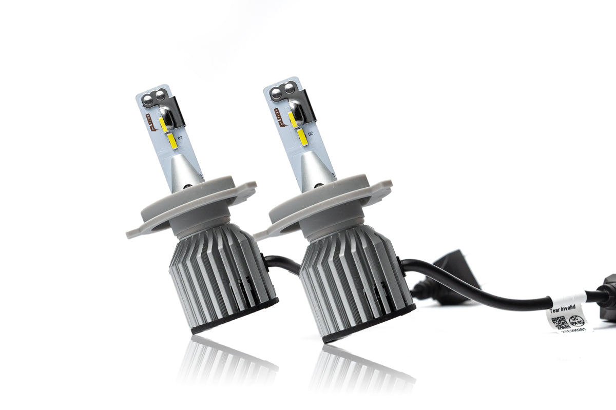 (Headlights High/Low) FUZED LED H4 9003 F1 Bulb Set