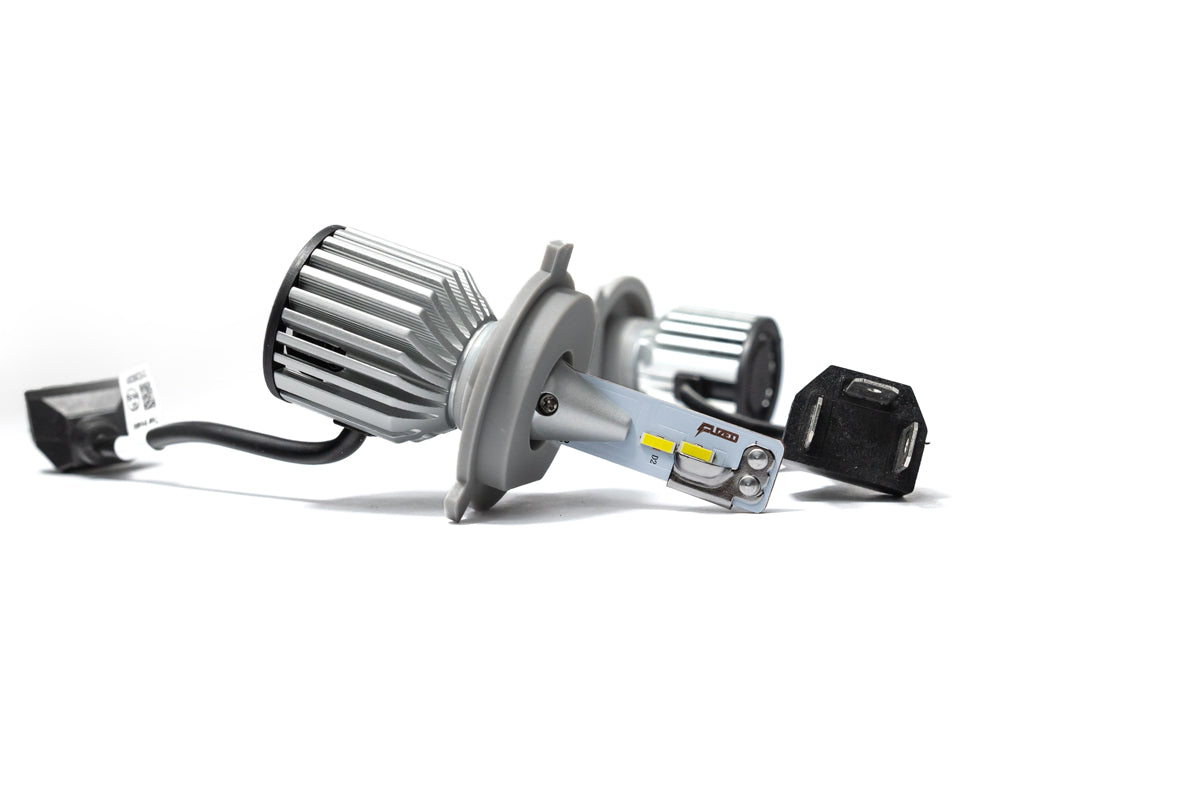 (Headlights High/Low) FUZED LED H4 9003 F1 Bulb Set