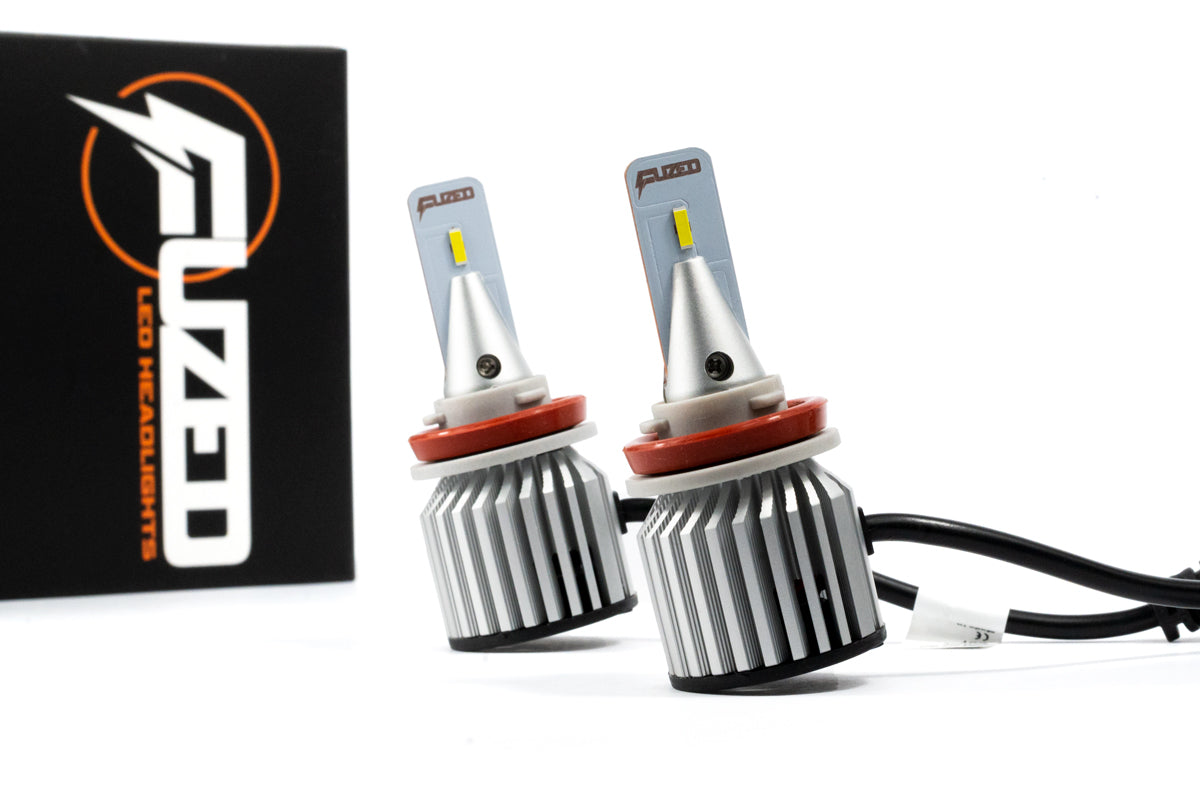 (High Beam) FUZED LED H9 F1 Headlight Bulb Set