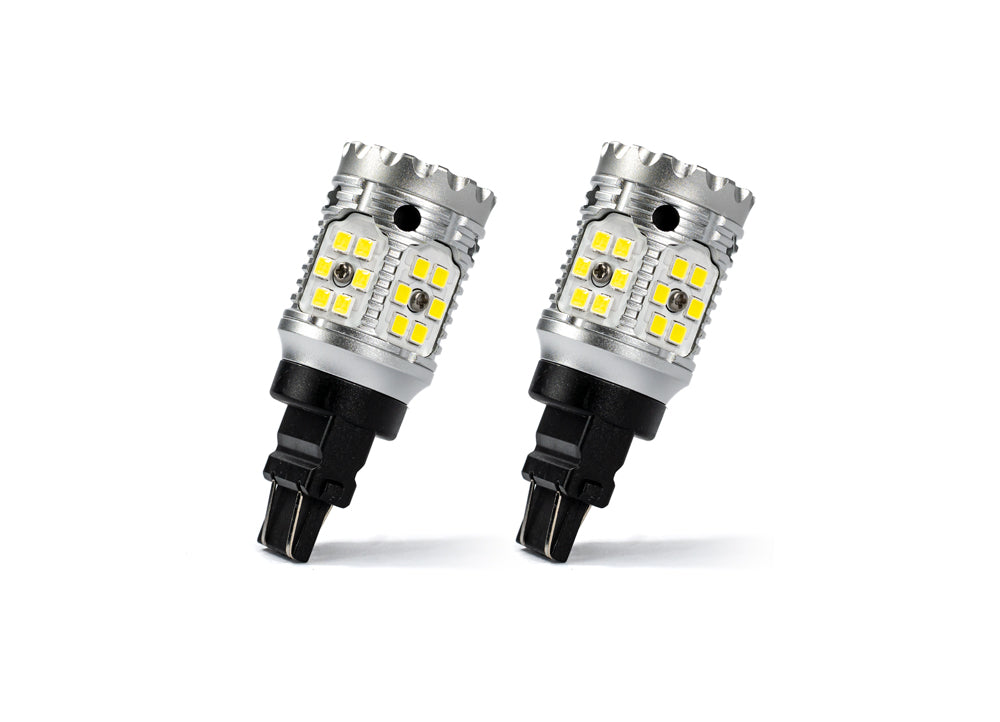 3156 / 3157 White LED 1600 Lumen Reverse Bulb Set