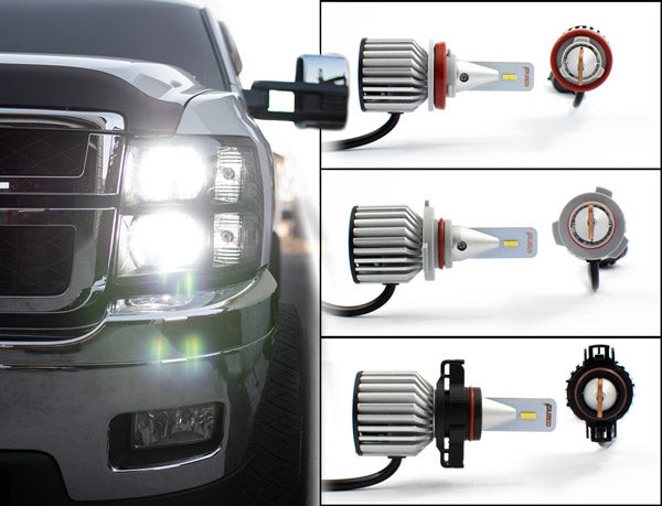 (Headlights/Fog Lights Full Kit) Silverado and Sierra 2007-2013 LED Headlights Fog Light Kit