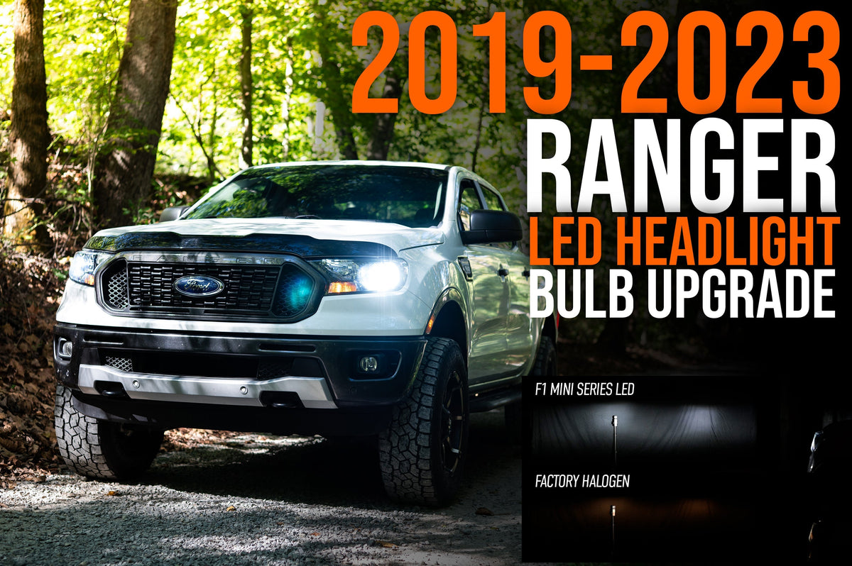 2019–2023 Ford Ranger Bulb Size Guide & LED Headlight Upgrade