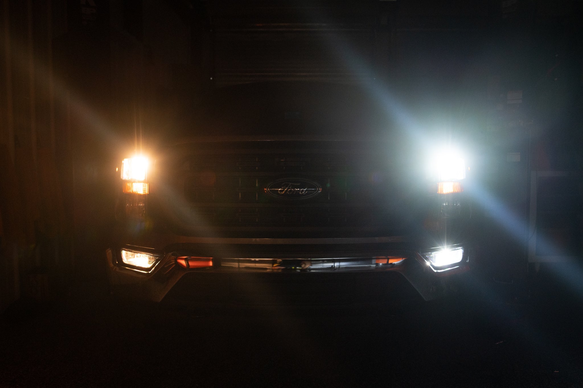 2021 to 2023 Ford F150 factory halogen vs FUZED LED headlight upgrade