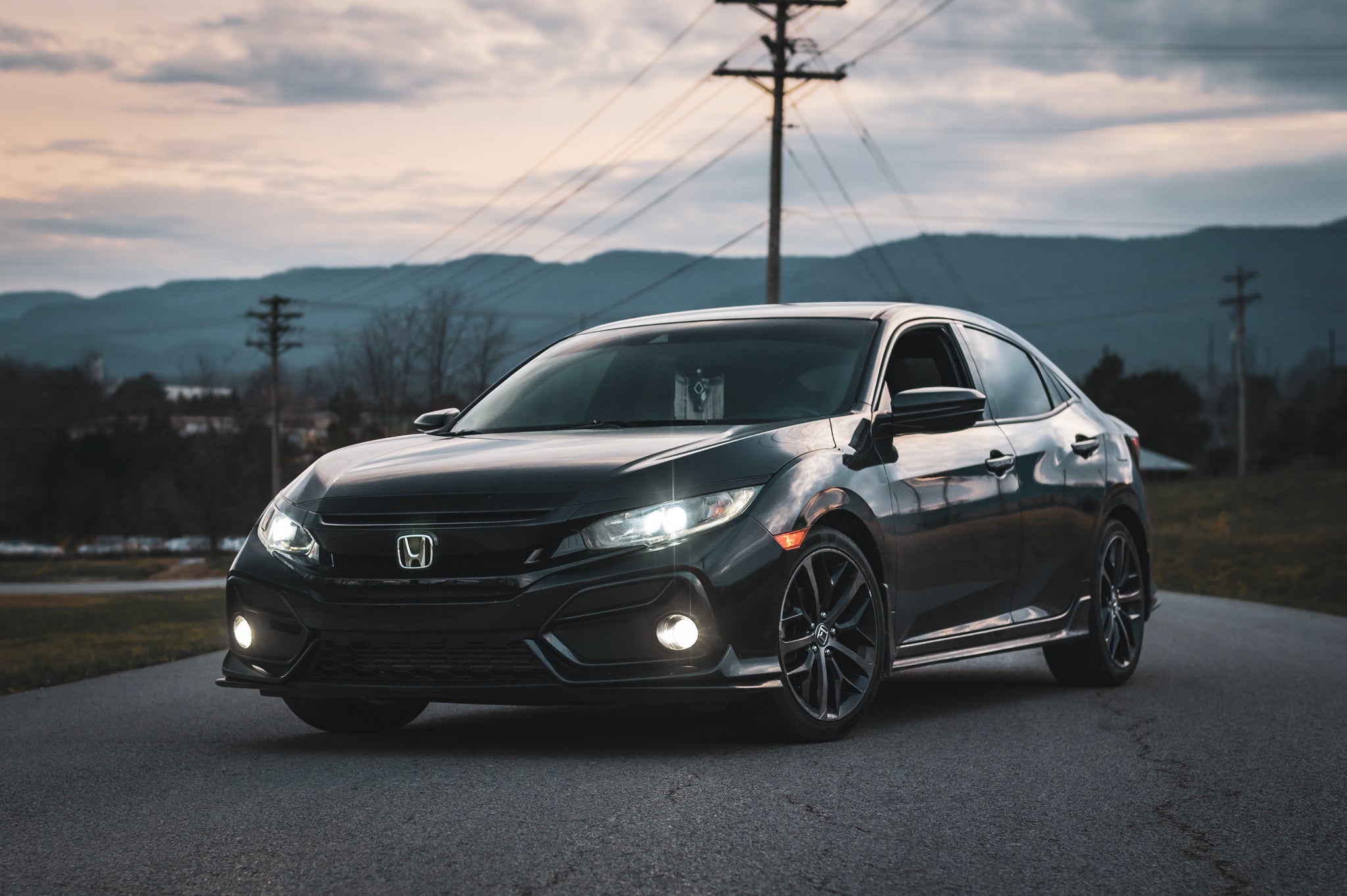 Honda Civic 2016-2021 Light Bulb Size Guide Chart