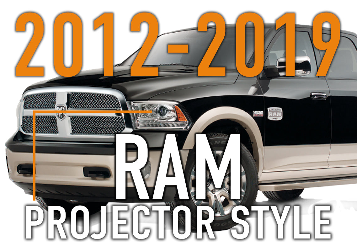 2013-2018 Ram Projector Style Headlight LED Bulb Guide | Chart