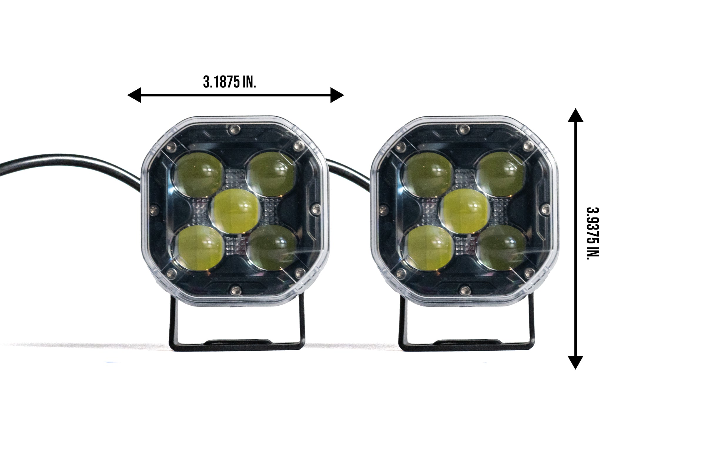 3 Inch F1 Black Series LED Pod Light Set (Pair)