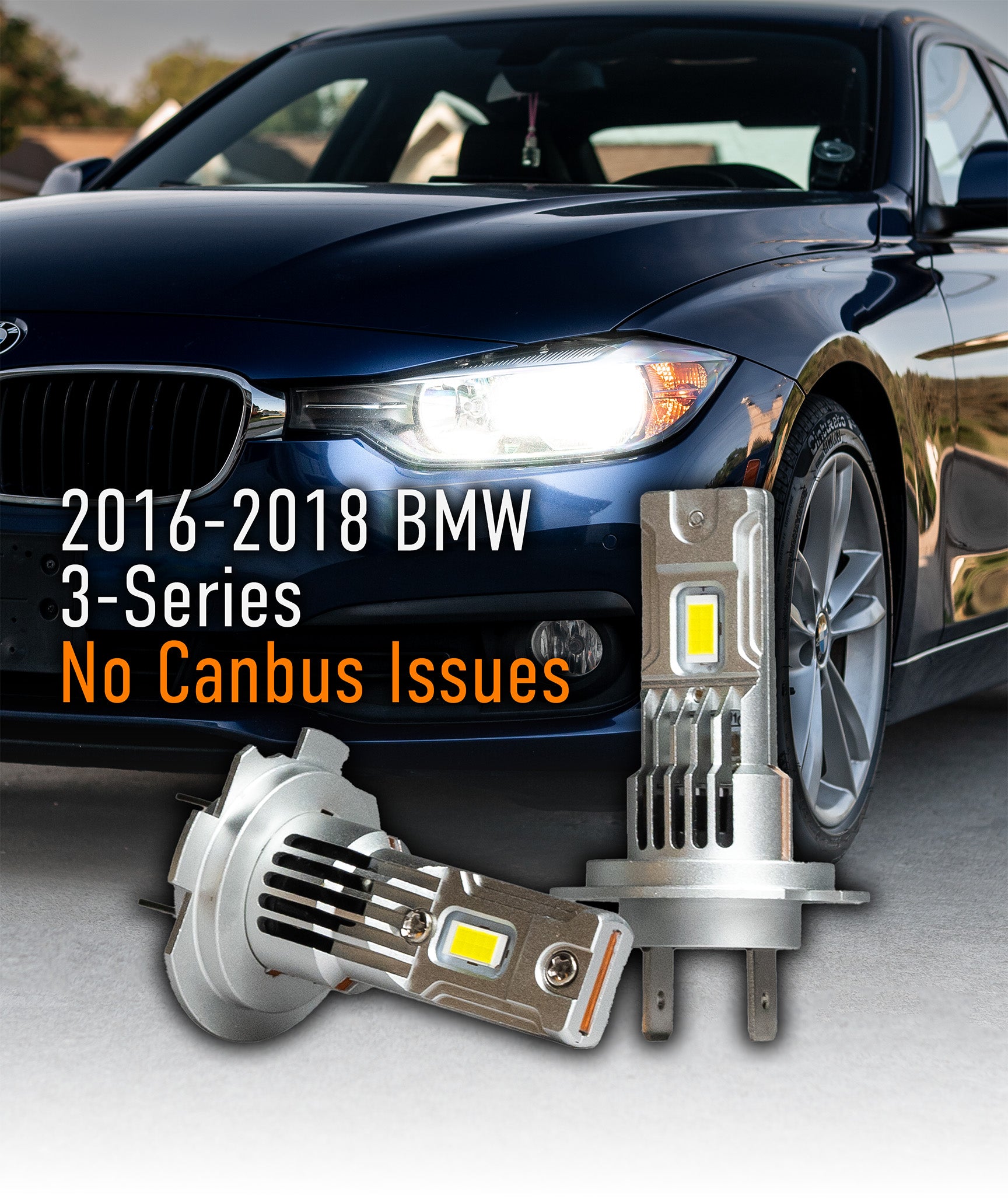 2016-2018 BMW 3 Series LED Headlight Bulbs Set | 320i 330i 340i F35