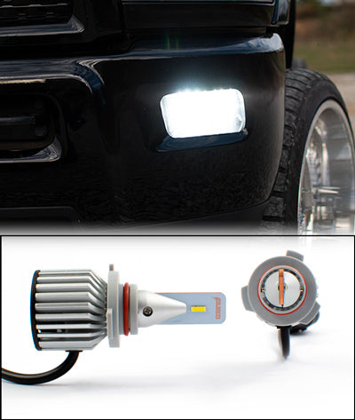 2009-2019 Ram LED Fog Light Bulbs Set Horizontal Style