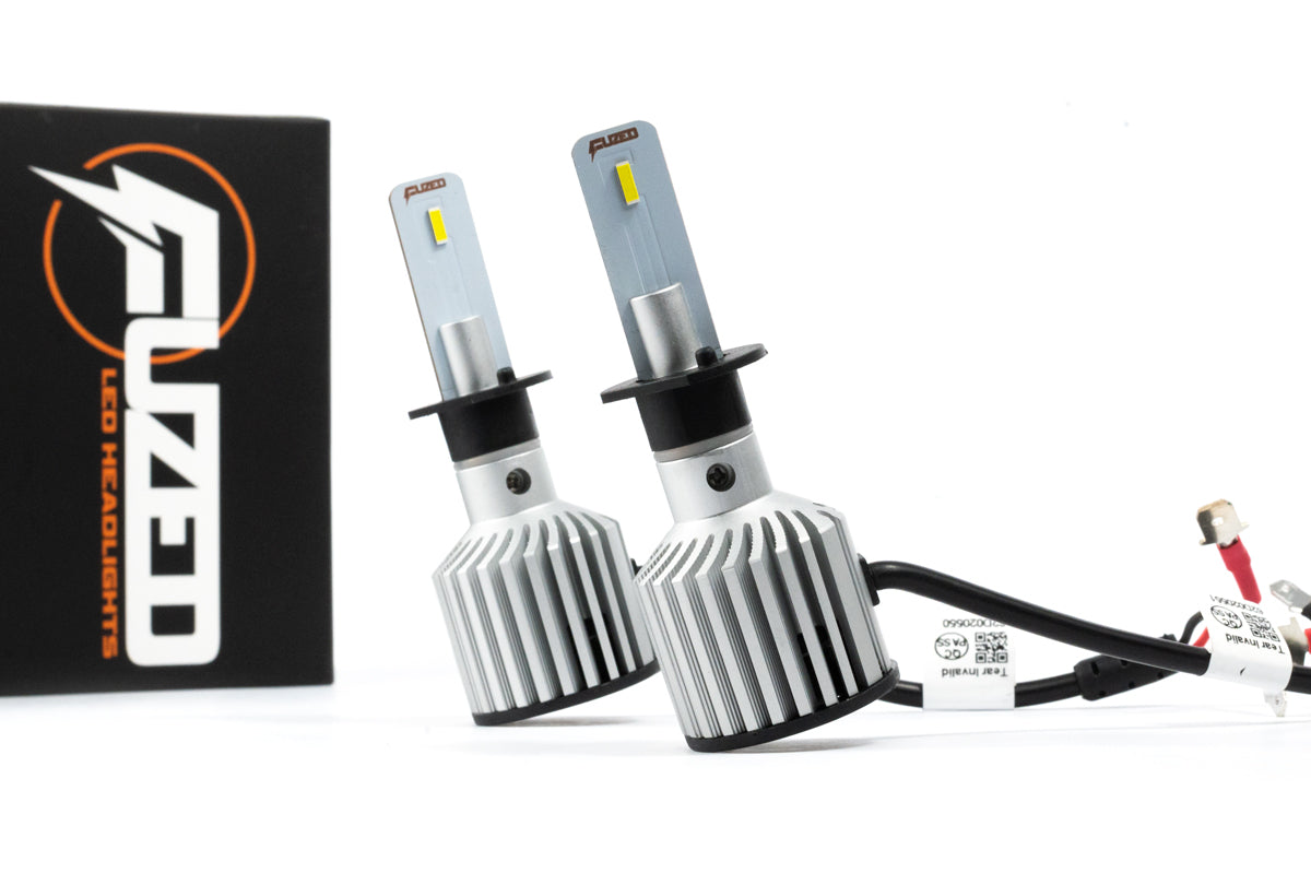 (Low Beam) FUZED LED H1 F1 Headlights Bulbs Set